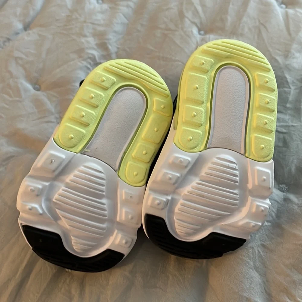 🆕 Nike Air Max 270 Extreme (TD) ‘Smoke Grey Volt’ Size 2C (newborn) - Picture 5 of 8
